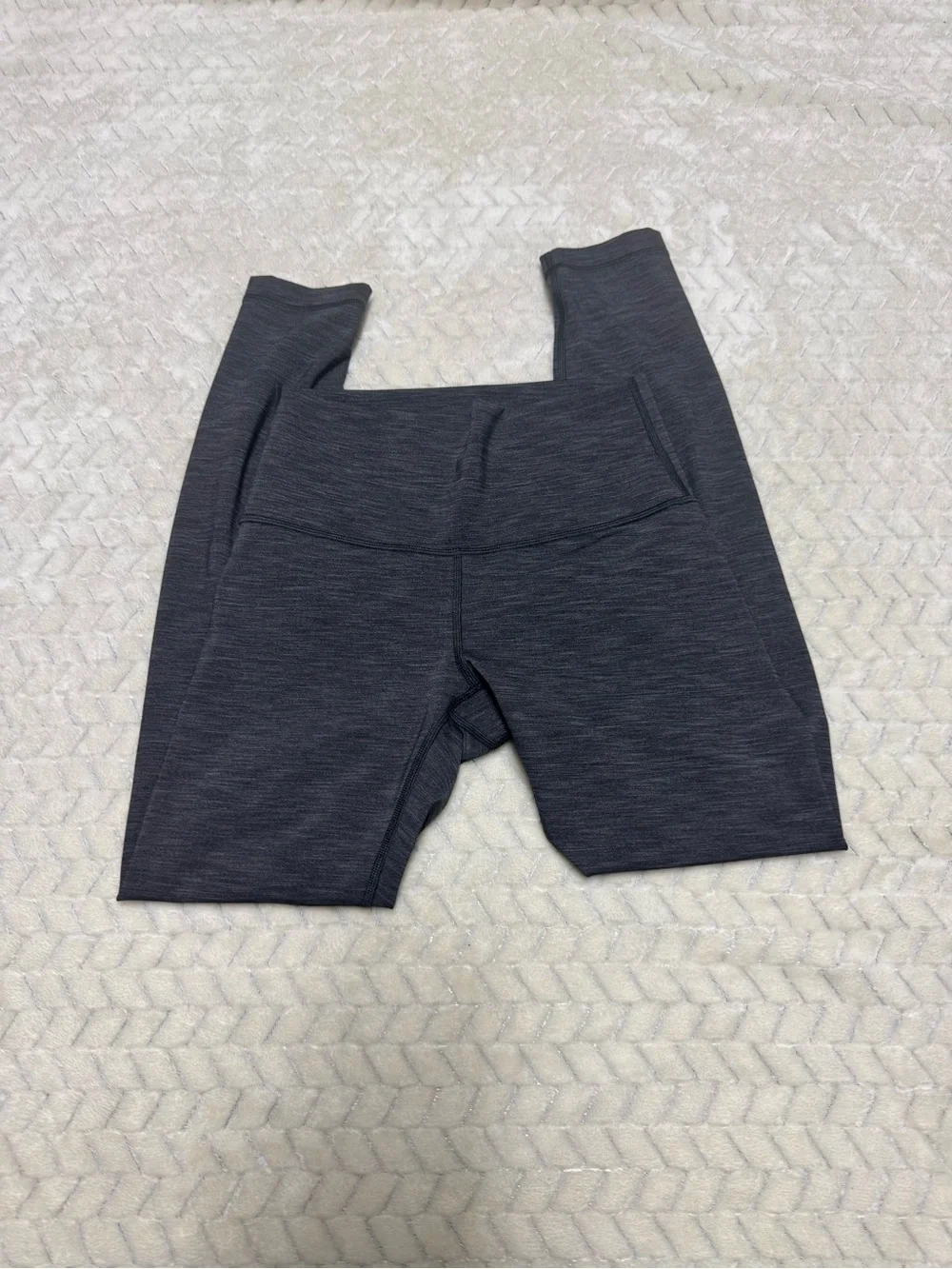 lululemon athletica Girls' Charcoal Black Space-Dye Leggings